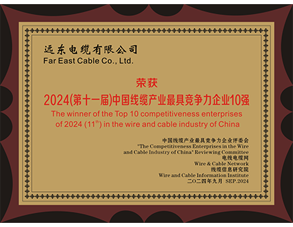 中國線纜產業(yè)最具競爭力企業(yè)10強